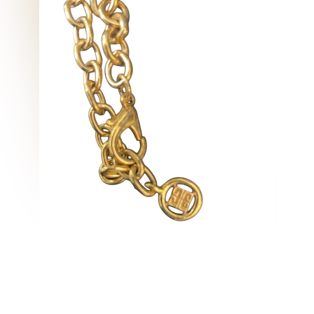 Givenchy gold tone w/rhinestone necklace - Picture 5 of 5
